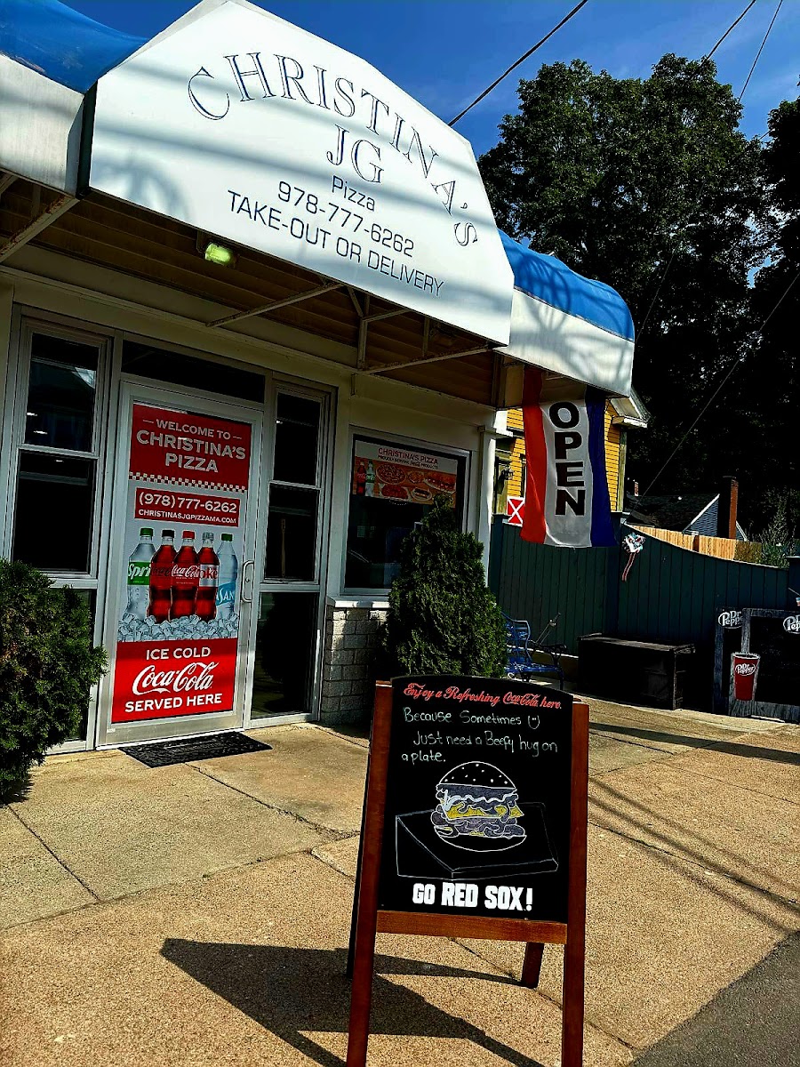 Christina's Jg Pizza,roast Beef.